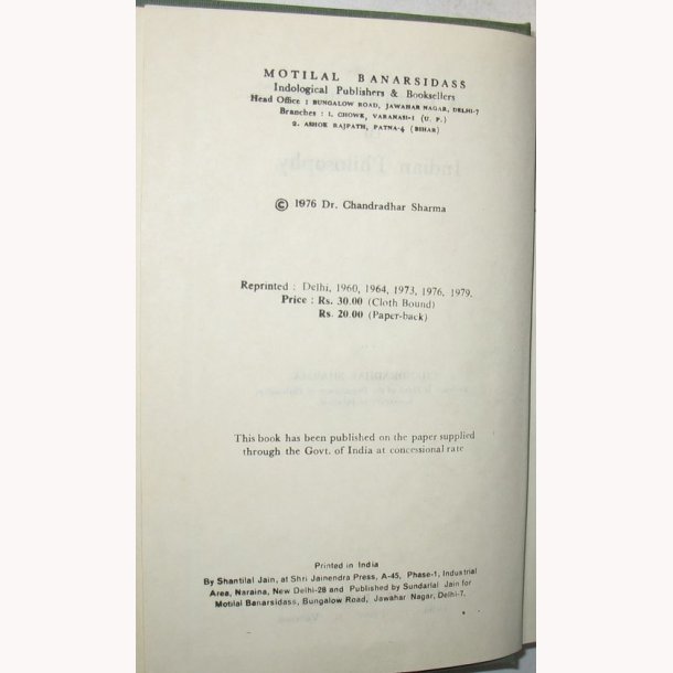 A Critical Survey of Indian Philosophy