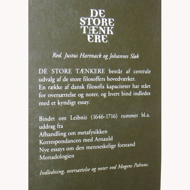 De store tnkere - Leibniz
