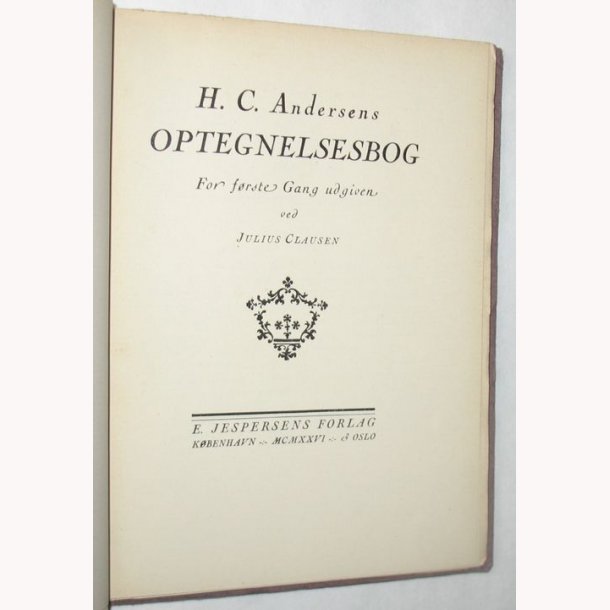 H.C. Andersens Optegnelsesbog