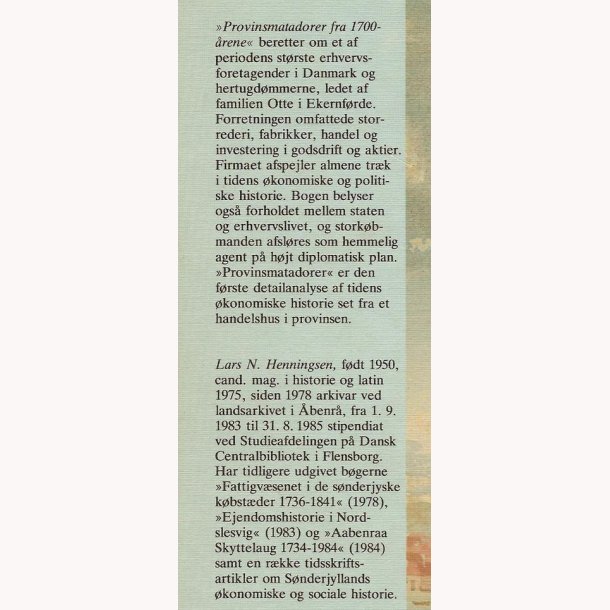 Provinsmatadorer fra 1700-rene