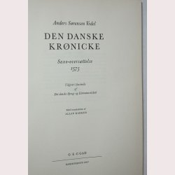 Den Danske Krnicke Saxo-oversttelse 1575