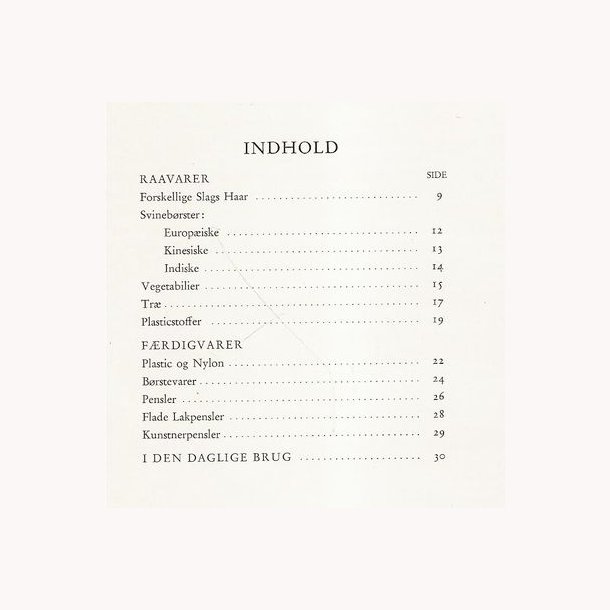 Brster og pensler og hvordan de bliver til