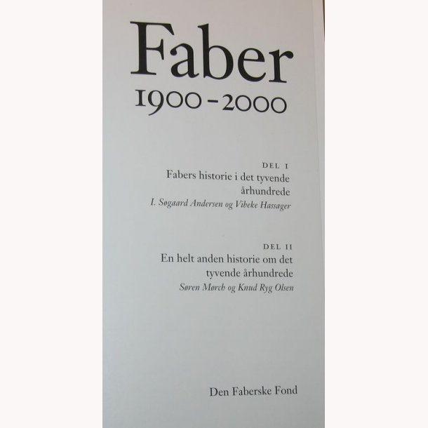 Faber 1900-2000 del 1+2