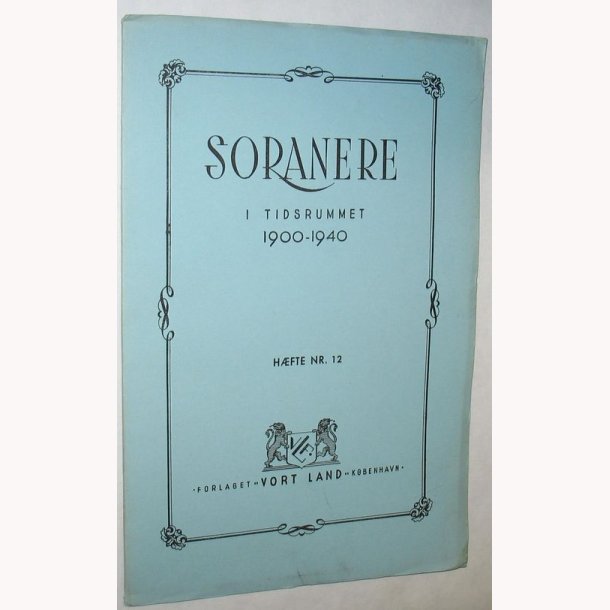 Soranere i Tidsrummet 1900-1940, nr. 12