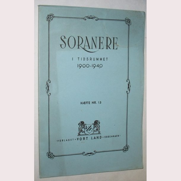 Soranere i Tidsrummet 1900-1940, nr. 13
