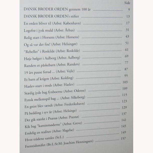 Dansk Broder Orden gennem 100 r