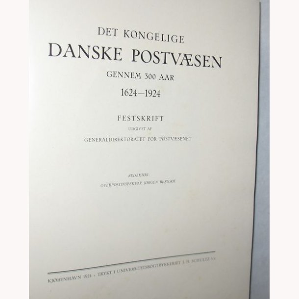 Det Danske Postvsen 1624-1924