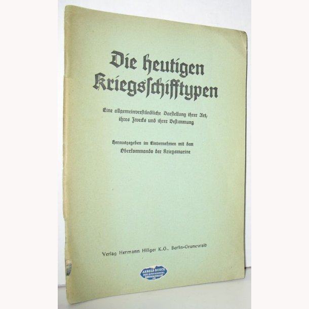 Die heutigen kriegsschifftypen