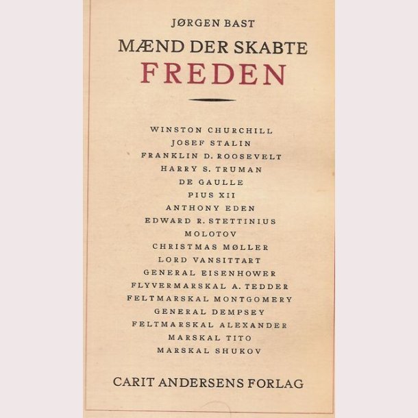 Mnd der skabte freden