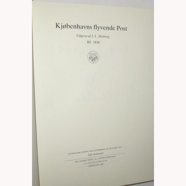 Kjbenhavns Flyvende Post Bind lll 1830