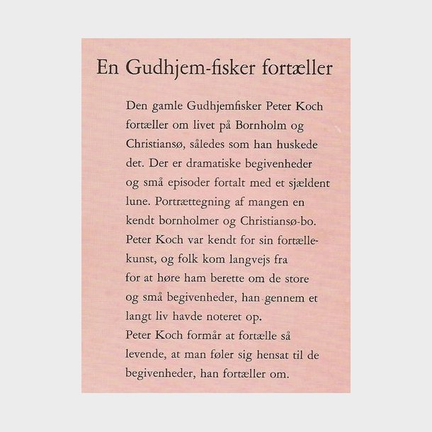 En Gudhjems-fisker fortller: Peter Koch
