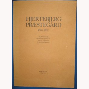 Hjertebjerg Prstegrd 1820-1862