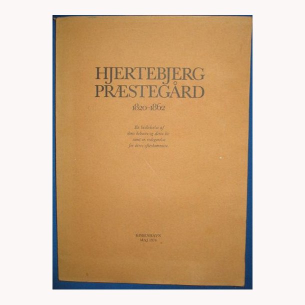 Hjertebjerg Prstegrd 1820-1862