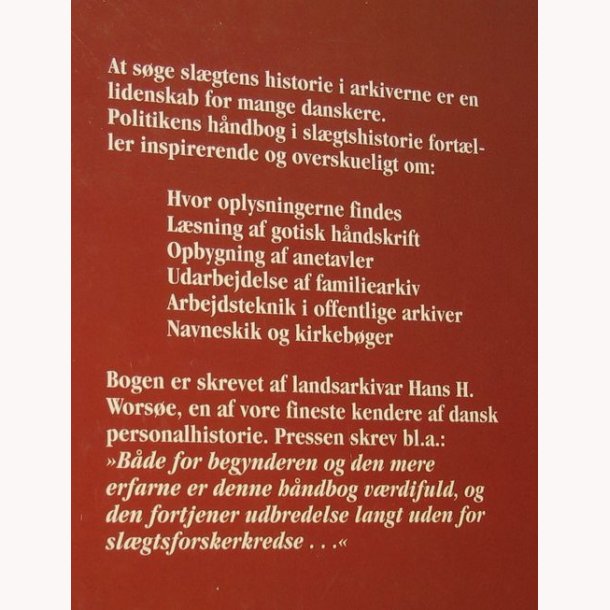 Hndbog i slgtshistorie - find dine rdder