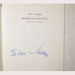 Marselis-slgten - signeret
