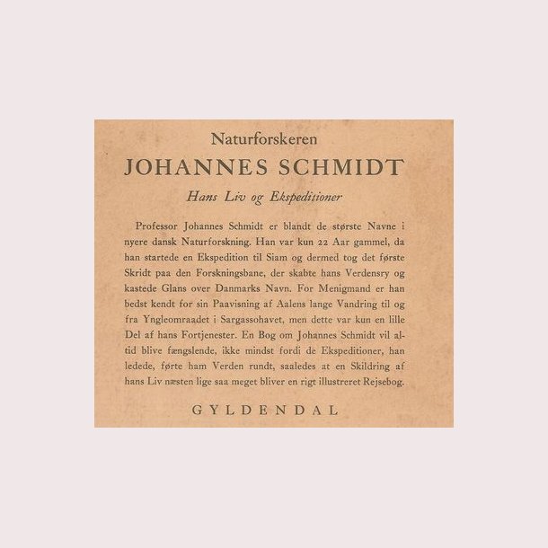 Naturforskeren Juhannes Schmidt