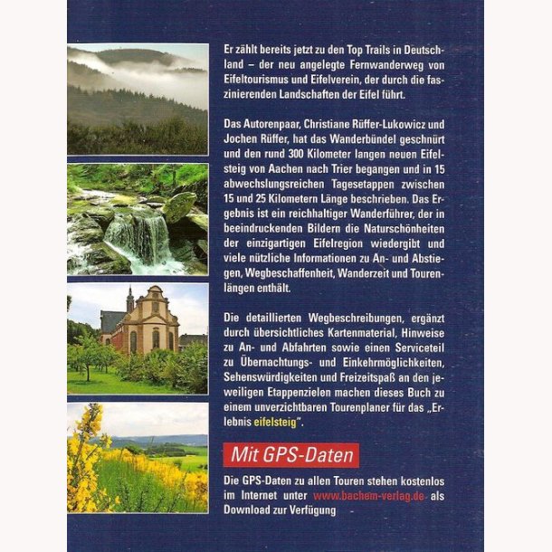 Eifelsteig - wanderf&uuml;hrer mit GPS-Daten