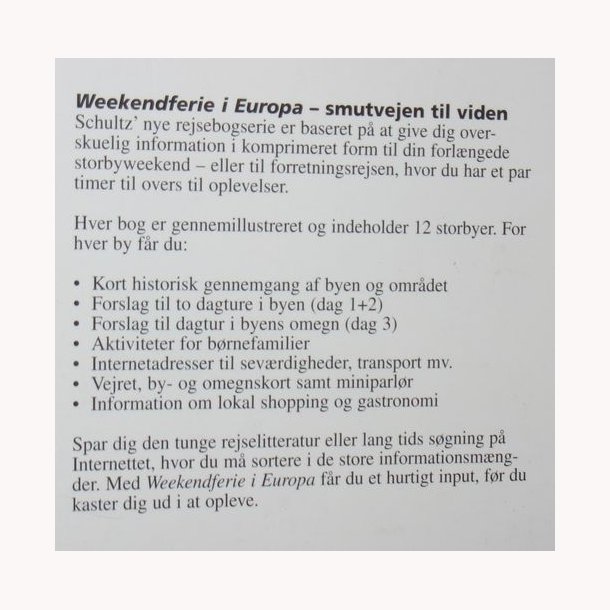 Weekendferie i steuropa