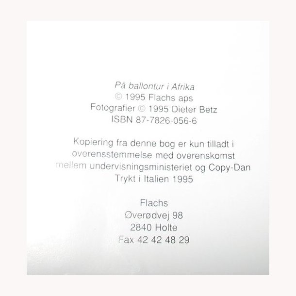 P ballontur i Afrika