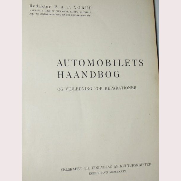 Automobilets Haandbog