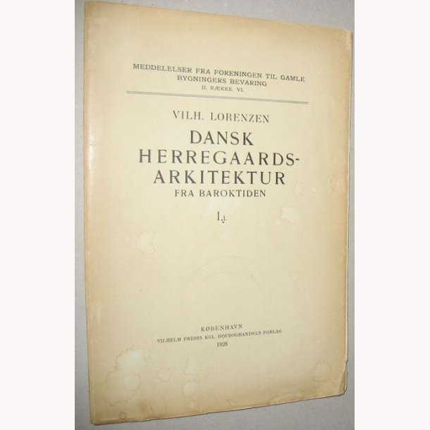 Dansk Herregaardsarkitektur Baroktiden - l,1