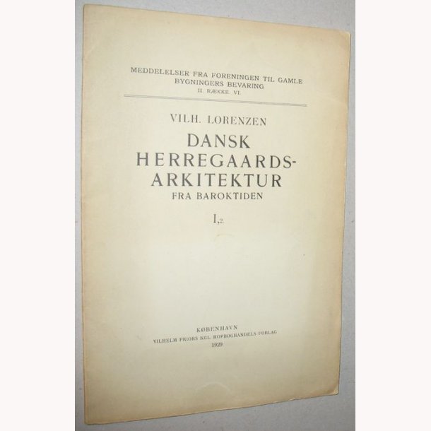 Dansk Herregaardsarkitektur Baroktiden - l,2