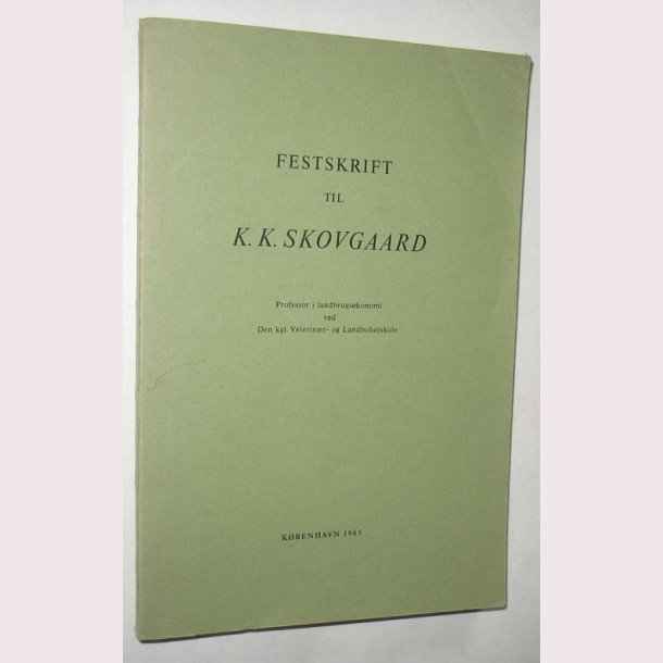 Festskrift til K.K. Skovgaard