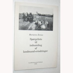 Sprgeliste til indsamling af landmand-erindringer