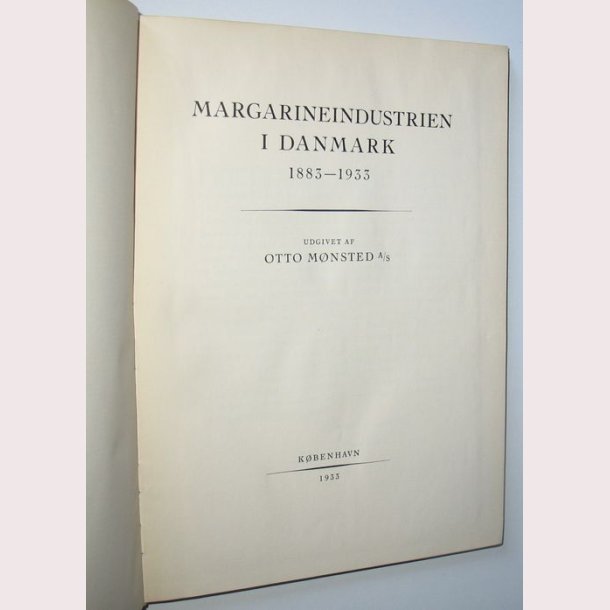 Margarineindustrien i Danmark 1883-1933