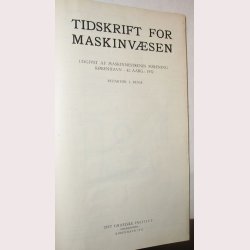 Tidsskrift for maskinvsen 1932-1945