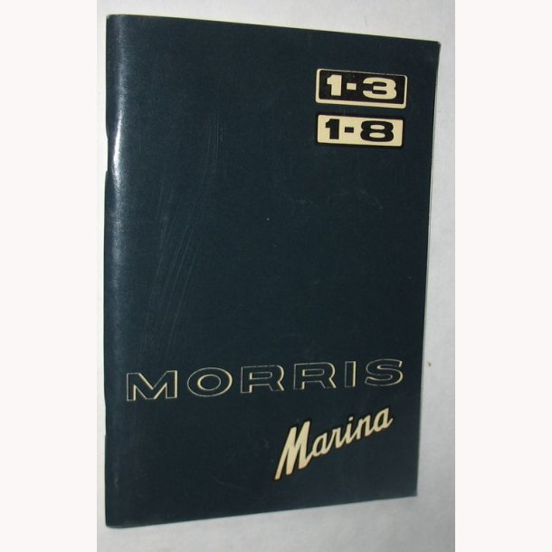 Instruktionsbog for Morris Marina 1-3 1-8