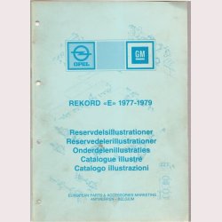 Opel Rekord E 1977-1979 - Reservedelskatalog