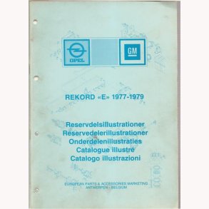 Opel Rekord E 1977-1979 - Reservedelskatalog
