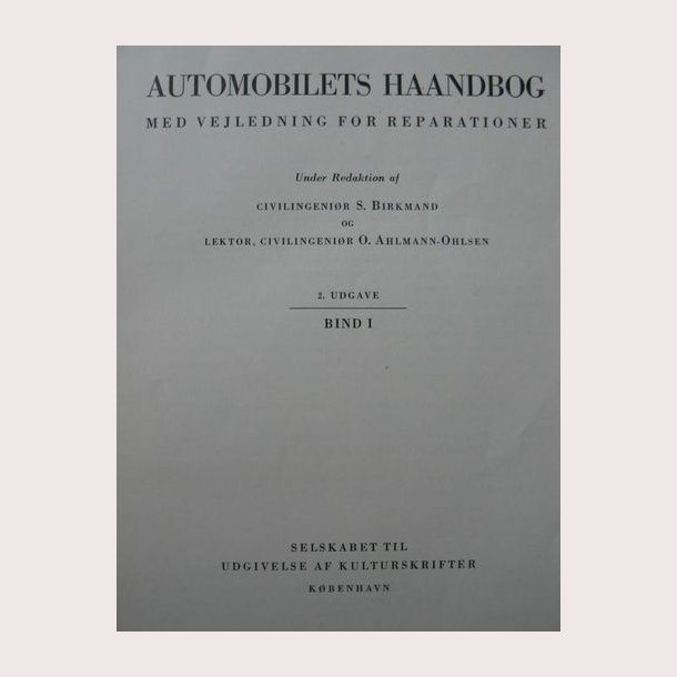 Automobilets haandbog