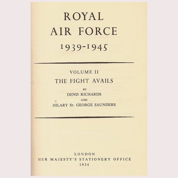 Royal Air Force 1939-1945 - Bind l - lll