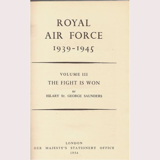 Royal Air Force 1939-1945 - Bind l - lll