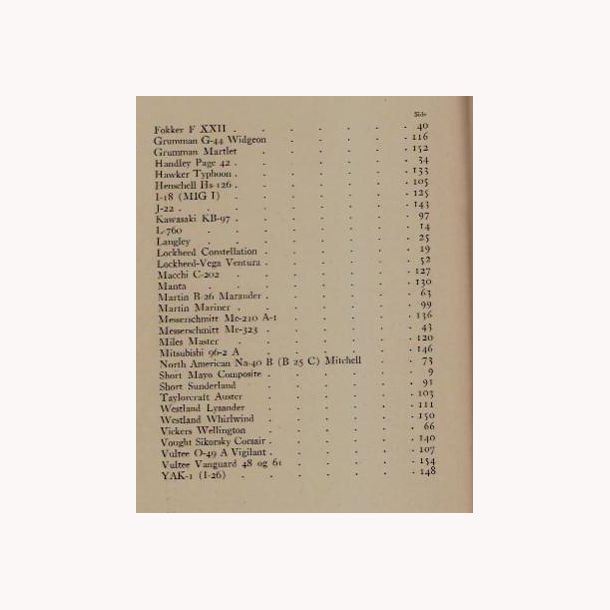 Kendte flyvemaskinetyper