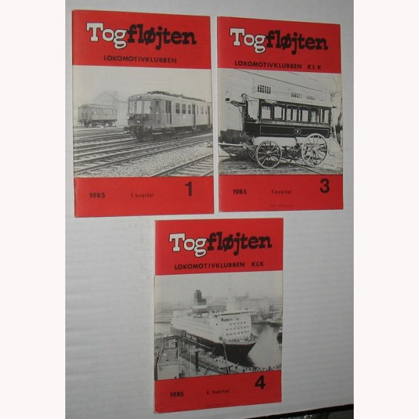 Togfljten - rgang 1985 - 1 3 og 4
