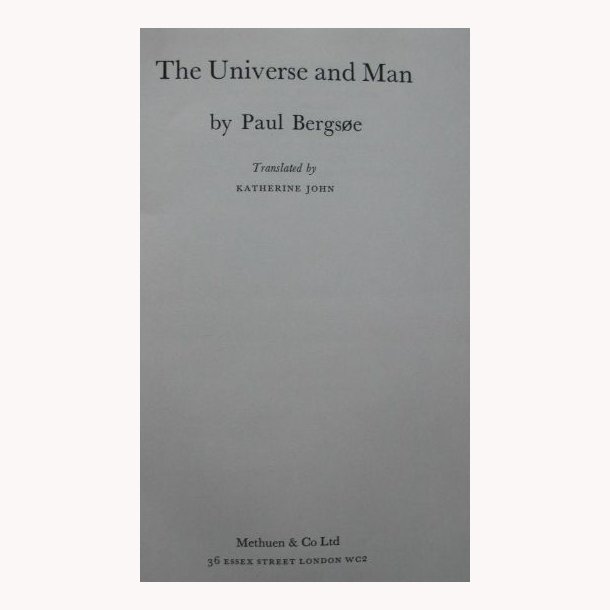 The Universe and Man