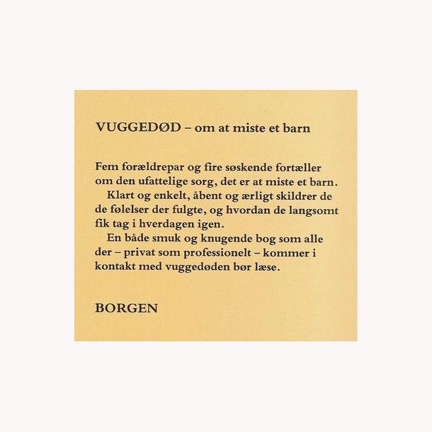 Vuggedd - om at miste et barn