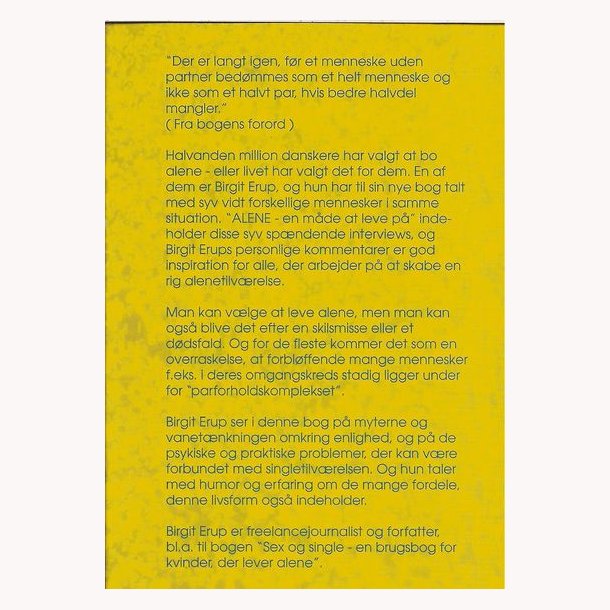 Alene - en mde at leve p