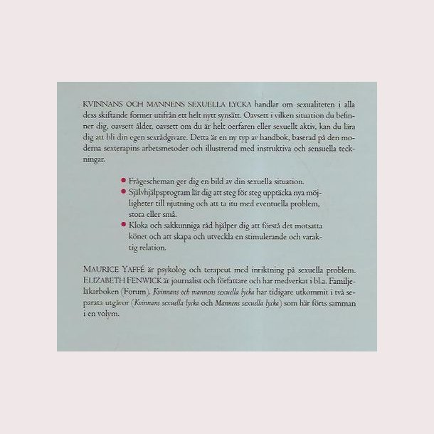 Kvinnans och mannens sexuella lycka