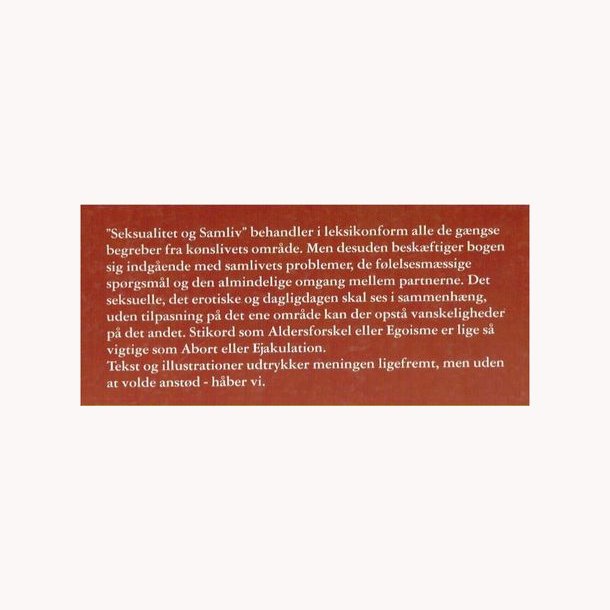 Seksualitet &amp; samliv