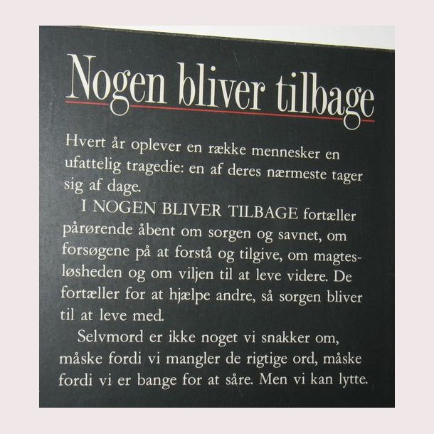 Nogen bliver tilbage