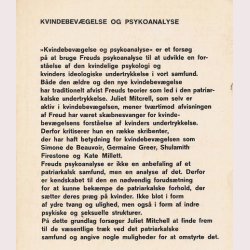 Kvindebevgelse og psykoanalyse