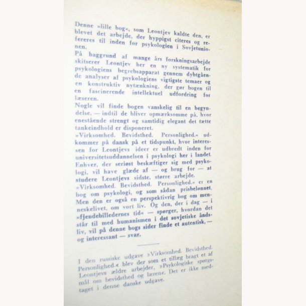 Virksomhed Bevidsthed Personlighed