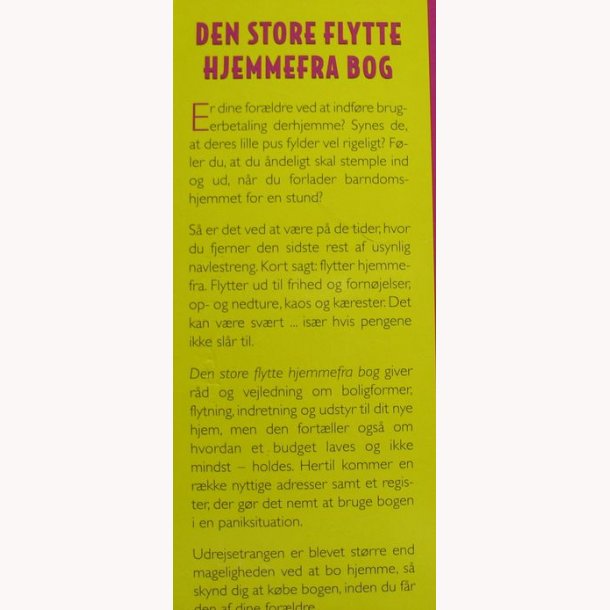 Den store flytte hjemmefra bog