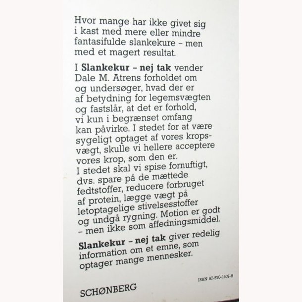 Slankekure - nej tak