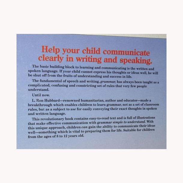 Grammar and Communication for Children