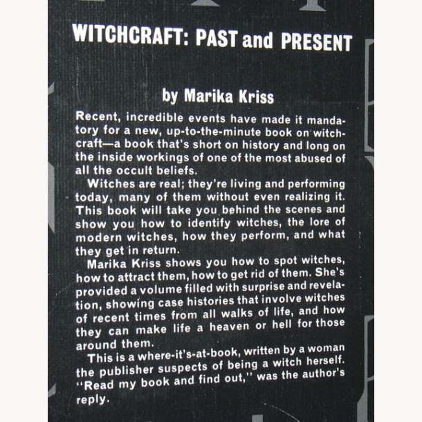 Witchcraft - Past and present